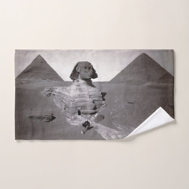 Great Sphinx & Giza Pyramids Necropolis Ägypten Handtuch (Handtuch)