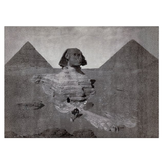 Great Sphinx & Giza Pyramids Necropolis Ägypten Schneidebrett (Vorderseite)