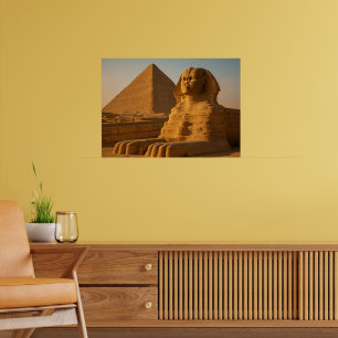 Great Sphinx & Pyramiden Wall Art Poster