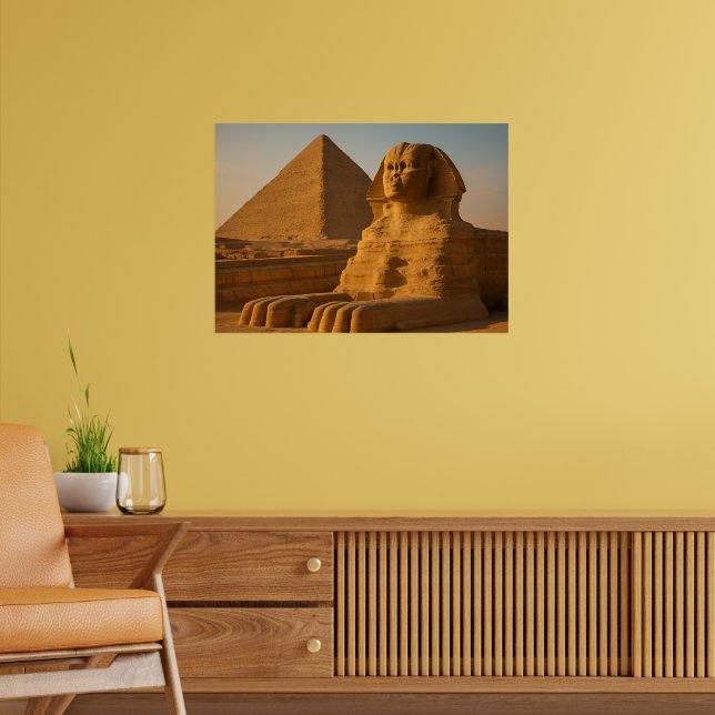 Great Sphinx & Pyramiden Wall Art Poster (Wohnzimmer 2)