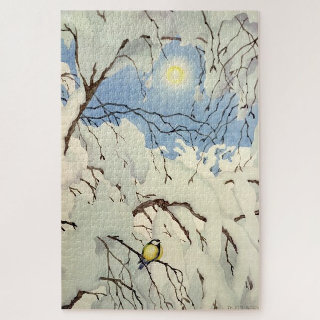 Great Tit - Theodor Severin Kittelsen (Vertikal)