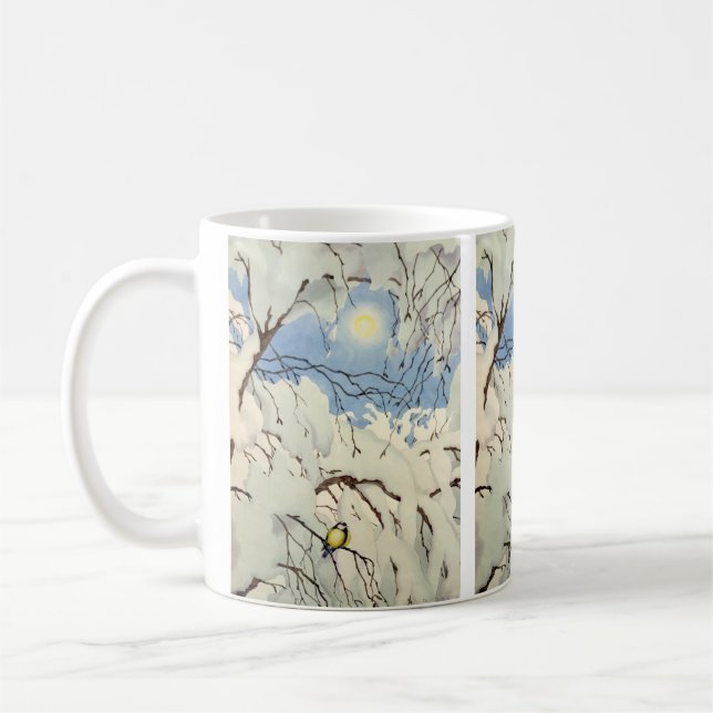 Great Tit - Theodor Severin Kittelsen Kaffeetasse (Links)