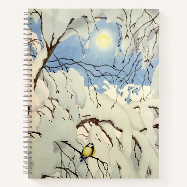 Great Tit - Theodor Severin Kittelsen Notizbuch (Vorderseite)