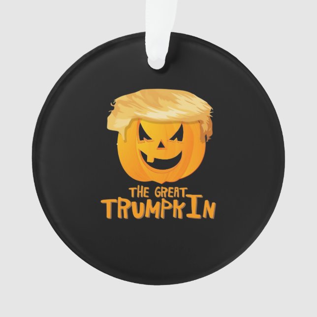 Great Trumpkin Funny Halloween Ornament (Vorderseite)