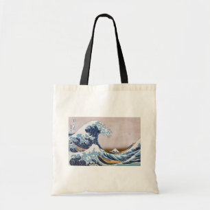 Great Tsunami Wave off Kanagawa Japan by Hokusai Tragetasche
