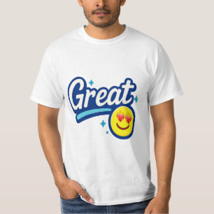 Great Vibes Only - Liebe Eyes Emoji T - Shirt