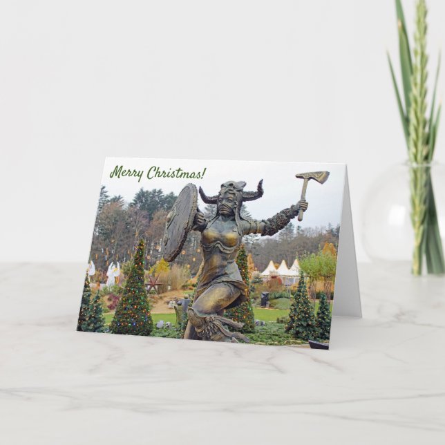 Great Viking Äa Weihnachtsgrüße Karte! Karte (Vorderseite)