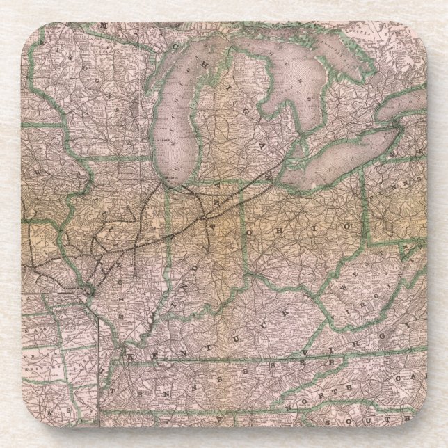 Great Wabash System Getränkeuntersetzer (Vorderseite)