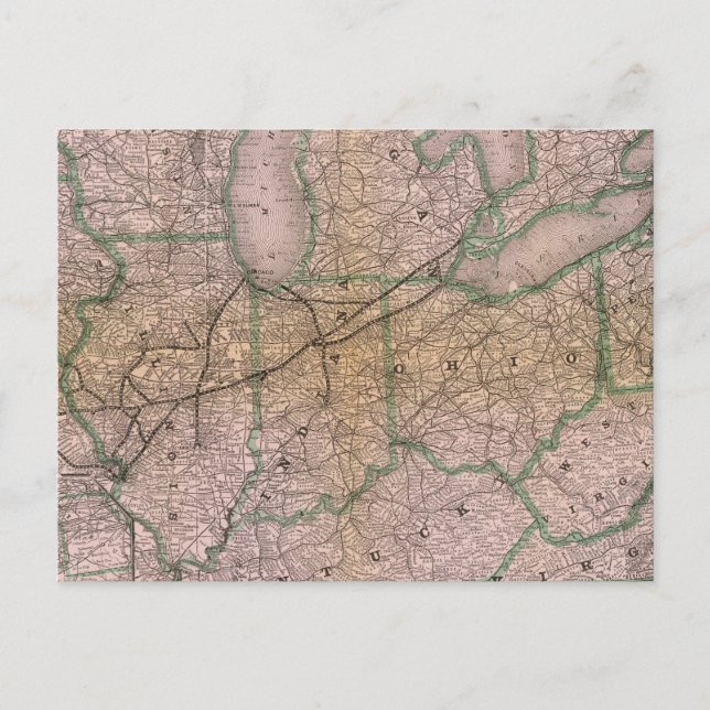 Great Wabash System Postkarte (Vorderseite)