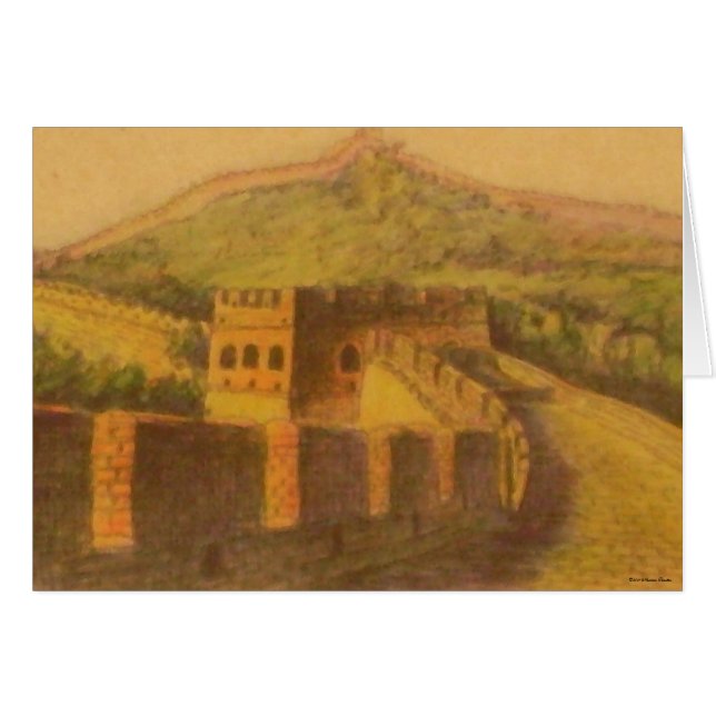 Great Wall Badcard (Vorderseite (Horizontal))