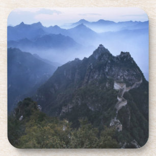 Great Wall in frühen Morgennebel, China Untersetzer