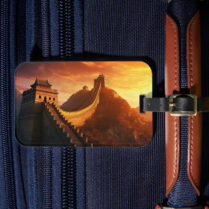 Great Wall of China Sunset - Majestic Gepäckanhänger