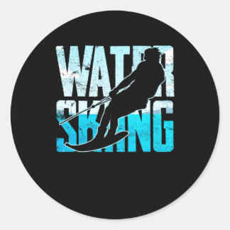 Great Water Skiing Gift Water Skiing Water Skier Runder Aufkleber