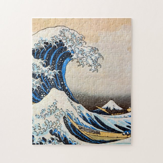 Great Wave, Hokusai, Ukiyo-e (Vertikal)
