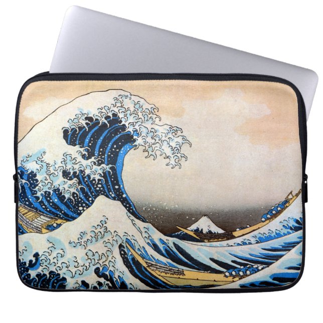 Great Wave, Hokusai, Ukiyo-e Laptopschutzhülle (Vorderseite)