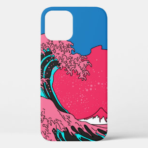Great Wave in Vaporwave Pop Art Style. Ansicht auf Case-Mate iPhone Hülle