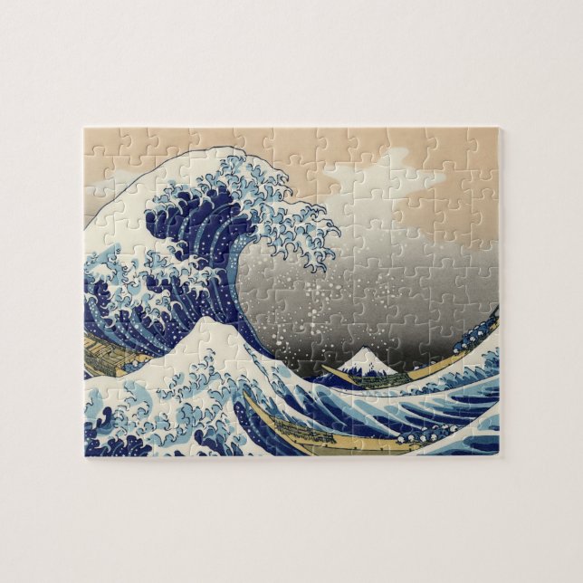 Great Wave Kanagawa japanisches Gemälde (Horizontal)