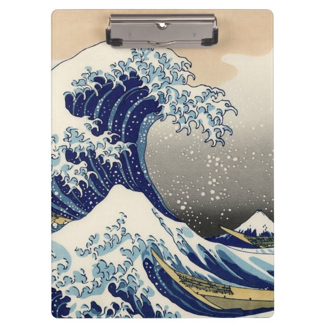 Great Wave Kanagawa japanisches Gemälde Klemmbrett (Vorderseite)
