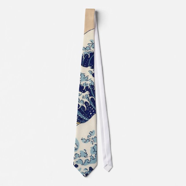 Great Wave Kanagawa japanisches Gemälde Krawatte (Vorderseite)