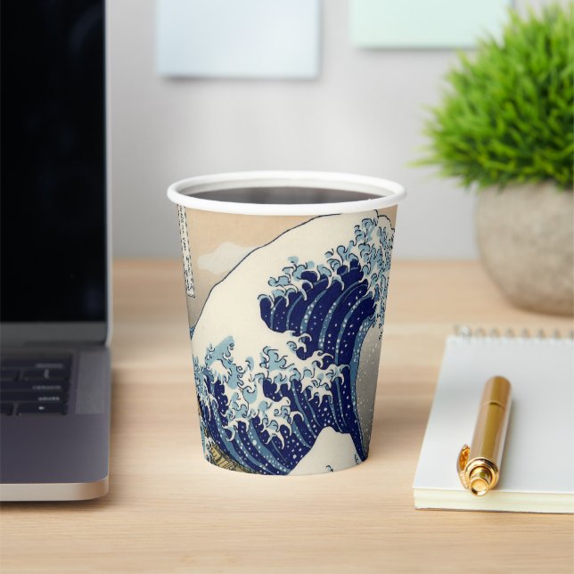 Great Wave Kanagawa japanisches Gemälde Pappbecher (InSitu)