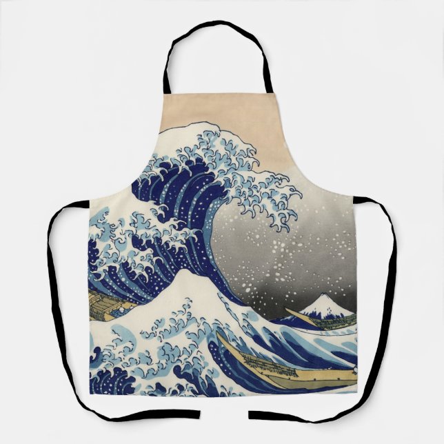 Great Wave Kanagawa japanisches Gemälde Schürze (Vorderseite)