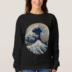 Great Wave Kanagawa japanisches Gemälde Sweatshirt