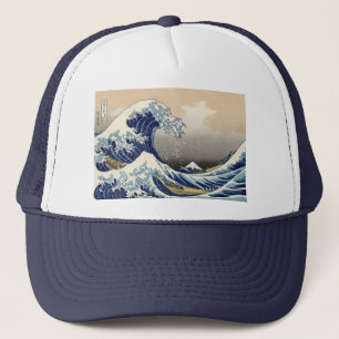 Great Wave Kanagawa japanisches Gemälde Truckerkappe