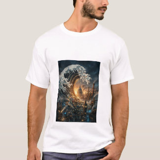 Great Wave of Trash City Art - Men's T-Shirt