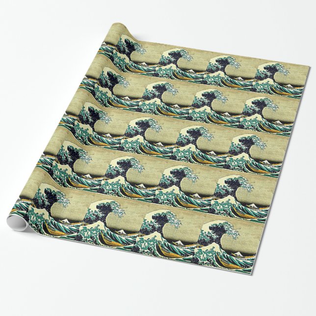 Great Wave Off Kanagawa Geschenkpapier (Ungerollt)