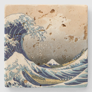 Great Wave Off Kanagawa | Hokusai | Steinuntersetzer