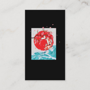 Great Wave off Kanagawa Japanischer Fischkarpfen K Visitenkarte