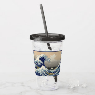 Great Wave Off Kanagawa & Mount Fuji Japan Sea Acryltrinkbecher