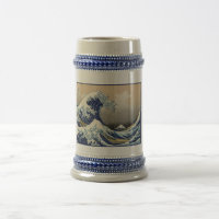 Great Wave Off Kanagawa & Mount Fuji Japan Sea