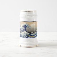 Great Wave Off Kanagawa & Mount Fuji Japan Sea