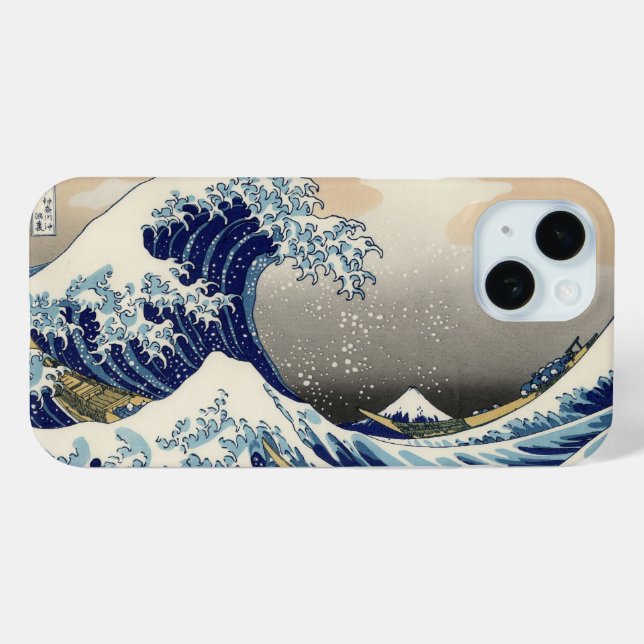 Great Wave Off Kanagawa & Mount Fuji Japan Sea Case-Mate iPhone Hülle (Rückseite (Horizontal))