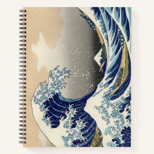 Great Wave Off Kanagawa & Mount Fuji Japan Sea Notizbuch