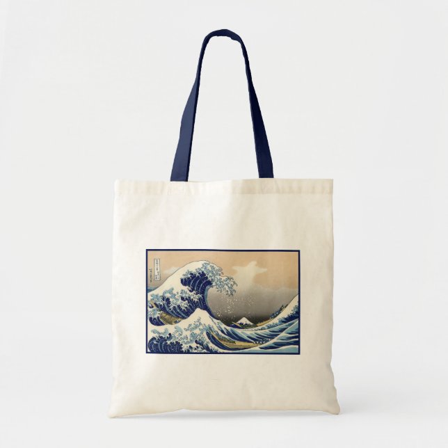 Great Wave off Kanagawa & Mount Fuji Japan Sea Tragetasche (Vorne)