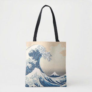 Great wave off kanagawa painting reproduktion tasche