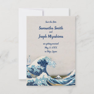 Great Wave Off Kanagawa Save the Date Einladung