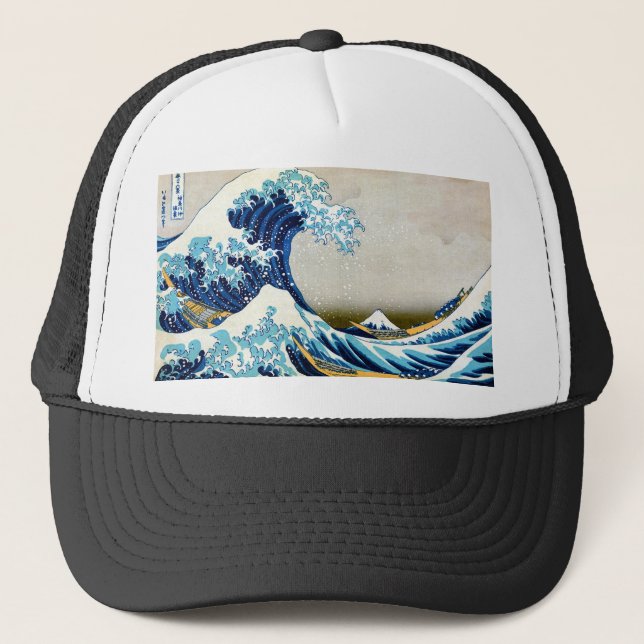 Great Wave Off Kanagawa Truckerkappe (Vorderseite)