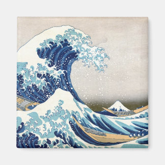 Great Wave Off Kanagawa Vintage japanische Fine Magnet