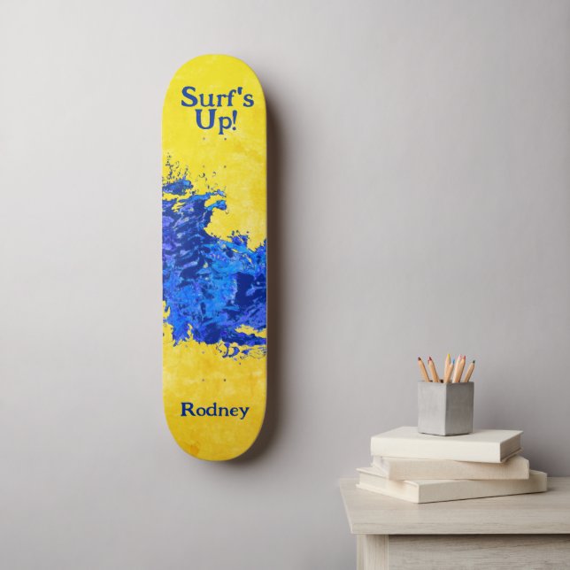 Great Wave Skateboard (Wandkunst)