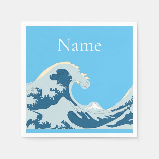 Great Wave Thunder_Cove Serviette (Vorderseite)