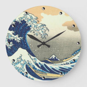 Great Wave Wall Clock in 3 sizes Große Wanduhr