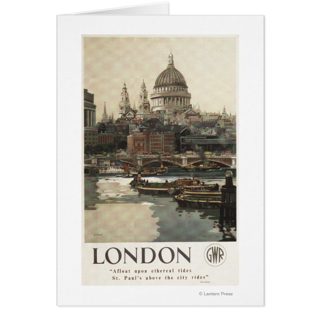 Great Western Railway St. Paul's Travel Poster (Vorne)