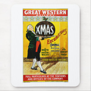 Great Western Railway Weihnachtsausflüge Mousepad
