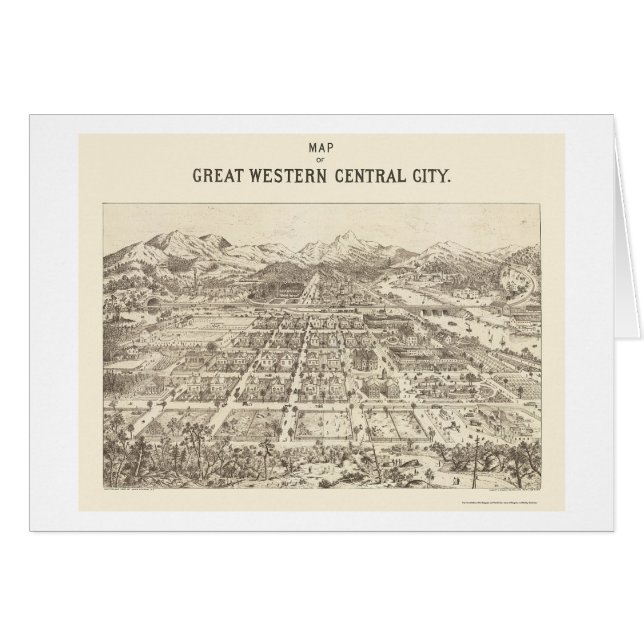 Great Western Zentrale, panoramische Karte Co - (Vorderseite (Horizontal))