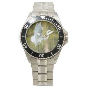 Great White Egret Armbanduhr