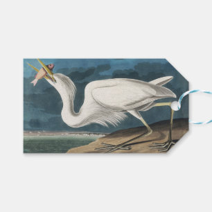 Great White Heron Audubon Bird Wildlife Painting Geschenkanhänger