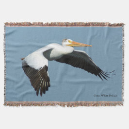 Great White Pelican Flop Decke
